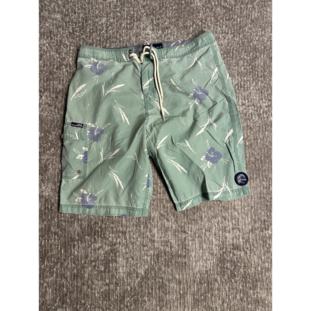 O'Neill Jack O'Neill Board Shorts Mens 32 Y2K Floral Surf Swim Trunks Cargo